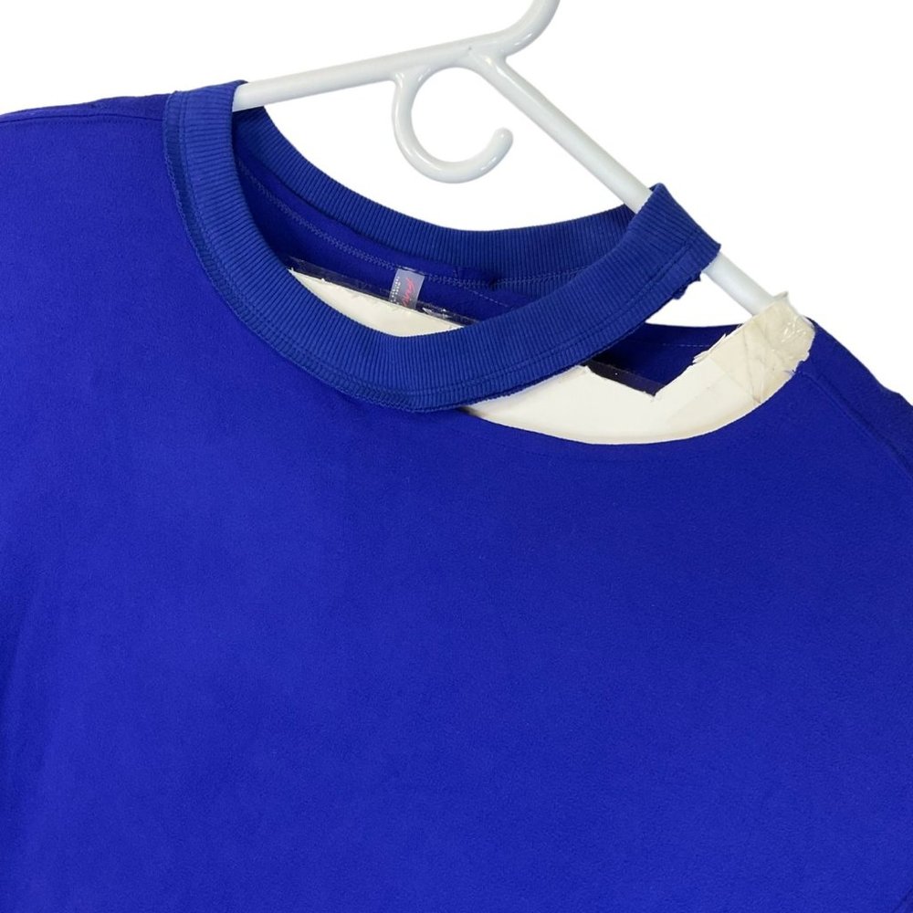 Free People Movement Reveal Sweatshirt Womens Size Medium Blue Oversized $98 Nwt - Picture 3 of 11